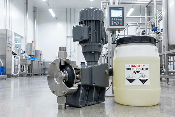 دوزینگ پمپ اسید سولفوریک/پراوند