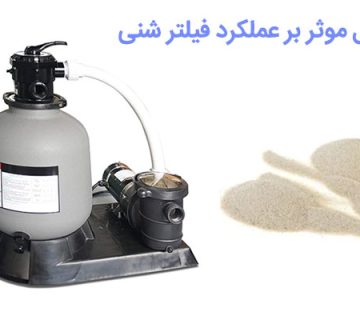 عوامل موثر بر عملکرد فیلتر شنی /پراوند - مواد و تجهیزات تصفیه آب صنعتی